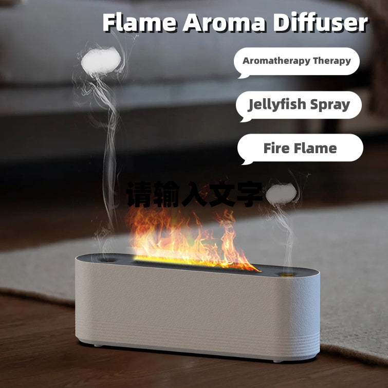 Flame LED Aroma Diffuser – Ultrasonic Cool Mist