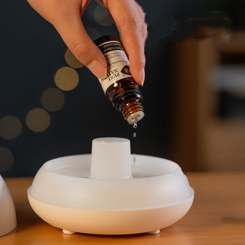 130ml Flame Aroma Diffuser with 7-Color LED & USB - Home Fragrance