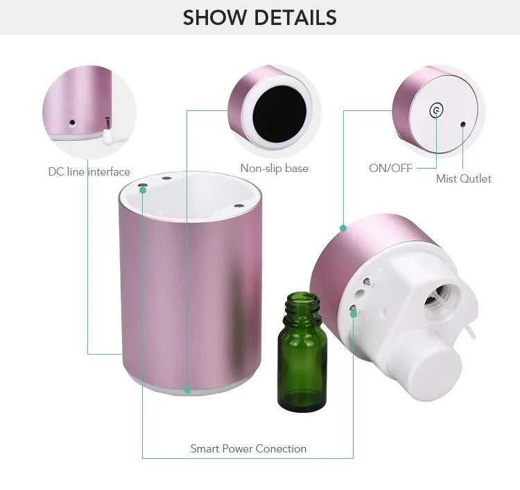 USB Waterless Car Aroma Diffuser