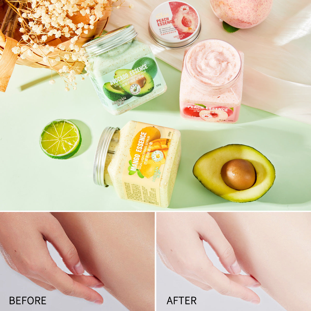 Personalized Fruit Scent Facial Scrub