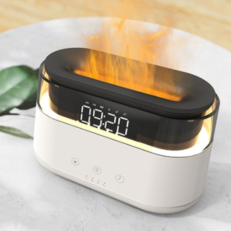 Flame Humidifier with Clock – Smart Timed Fragrance Sprayer