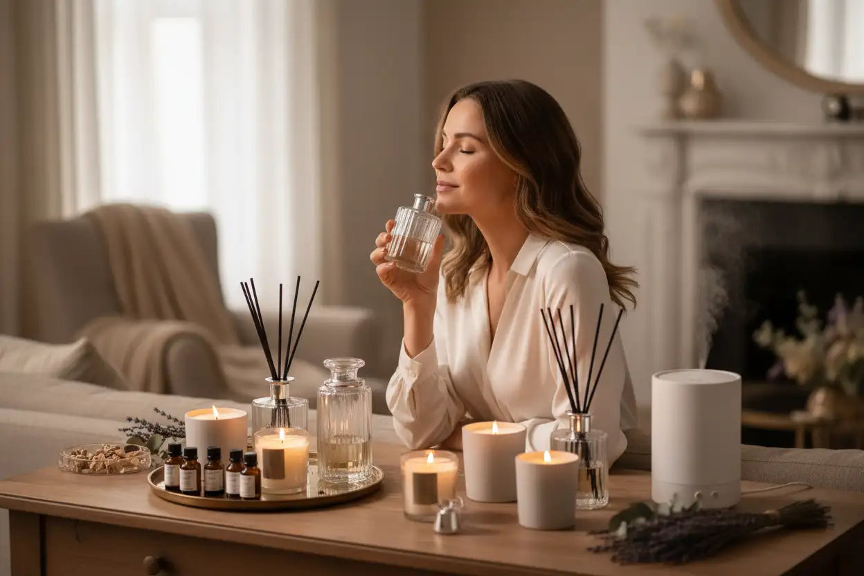 Home Fragrance xayratlanib turgan ayol